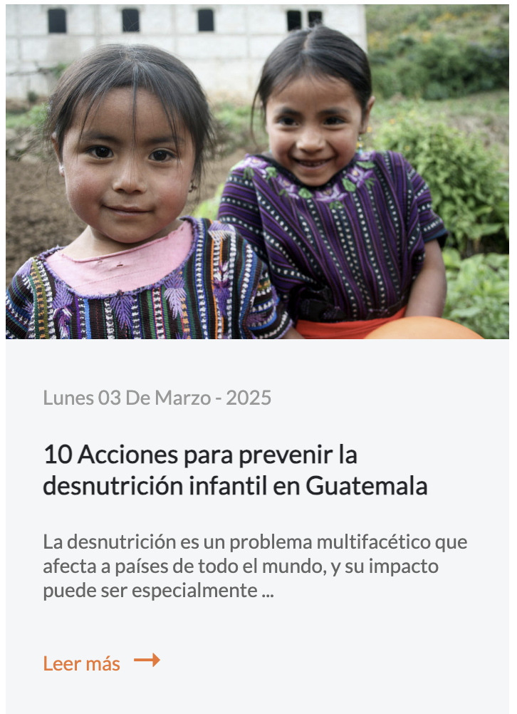 Acciones para prevenir la desnutrición Acciones para prevenir la desnutrición